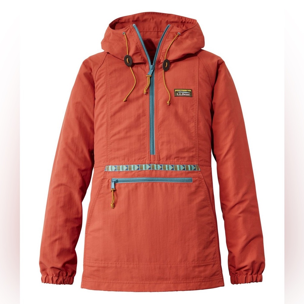 NWT - brand new LL Bean Classic Mountain Anorak - orange